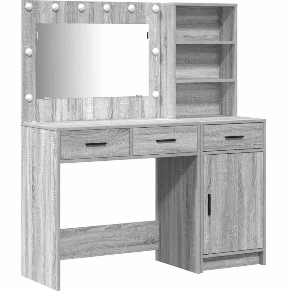 vidaXL Plafondtafel 2 st Grijs 78,5 x 41 x 135 cm Bewerkt hout