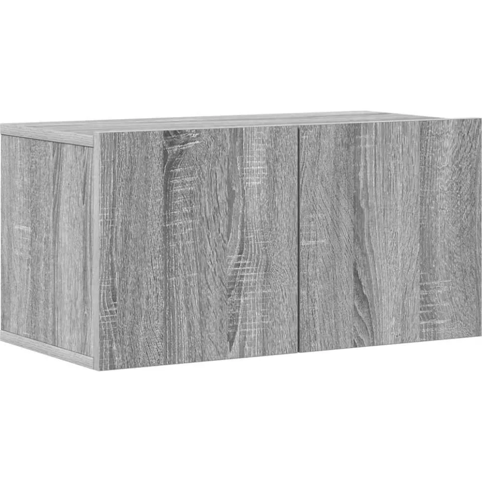 vidaXL 4-delige Tv-meubelset bewerkt hout grijs sonoma eikenkleurig, foto 4
