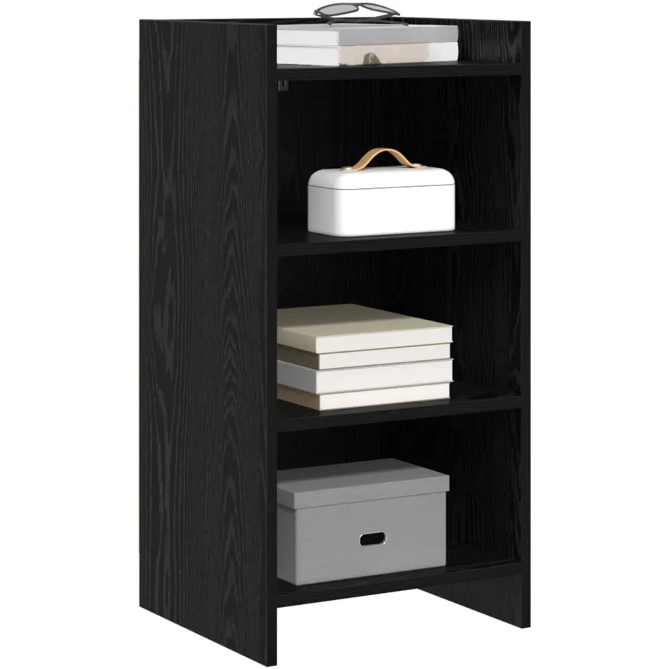 vidaXL Dressoir Zwart eiken 40 x 36 x 80 cm Bewerkt hout