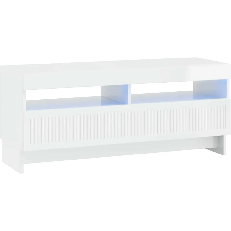 vidaXL LED tv-meubel EDE 100 x 35 x 43 cm Hoogglans Wit Bewerkt hout, foto 3