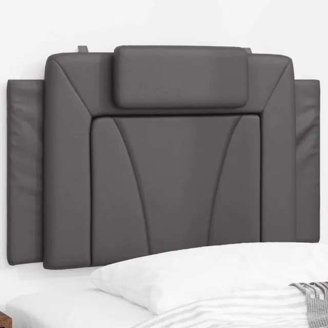 vidaXL Hoofdbordkussen "Viana" 90 cm kunstleer grijs