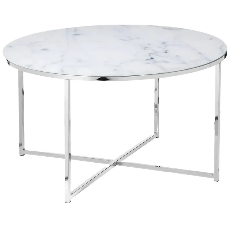 salontafel Yasmin wit chroom, foto 2