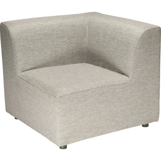 Vega Outdoor loungesysteem Modesco hoekelement; 85x85x76 cm (BxDxH); zitting beige, frame beige beige gemêleerd