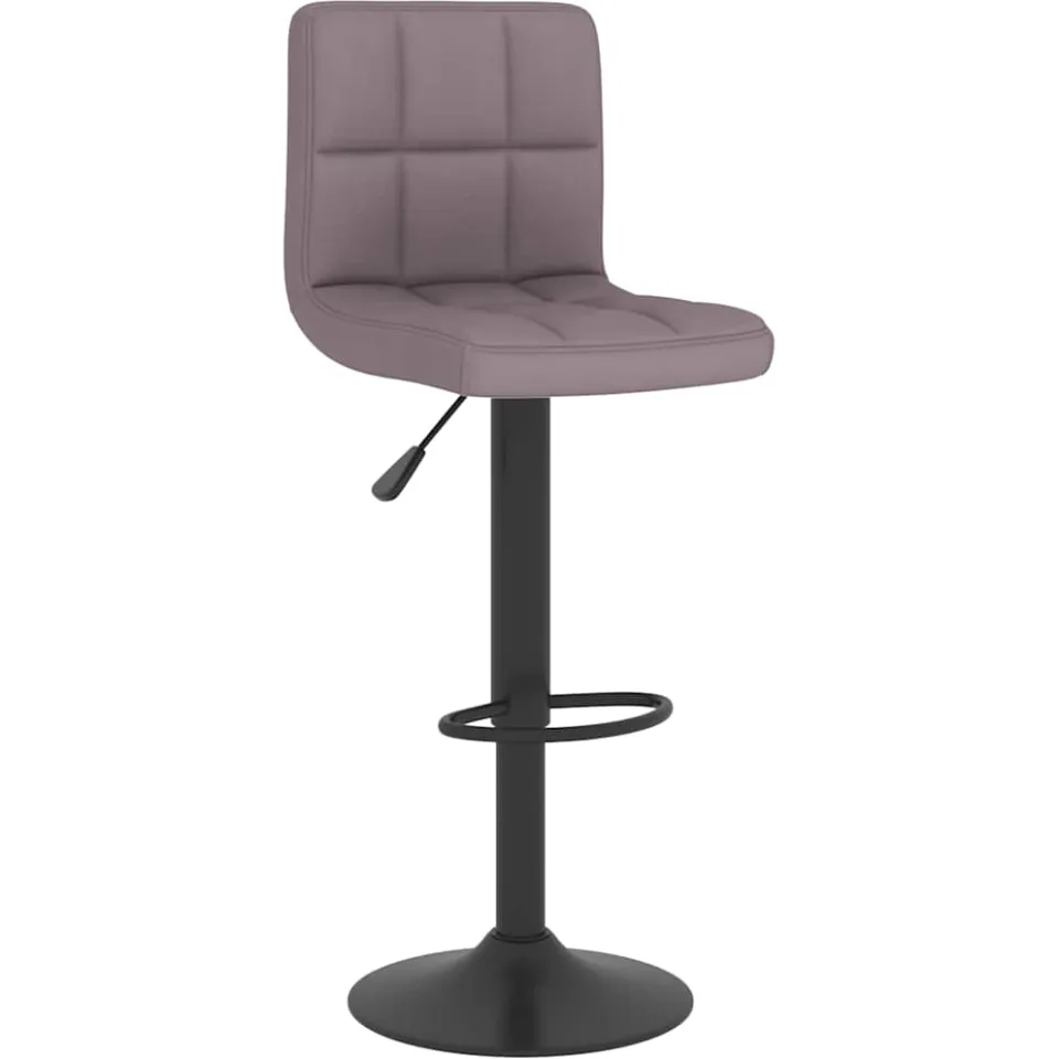 vidaXL Barkrukken 2 st stof taupe