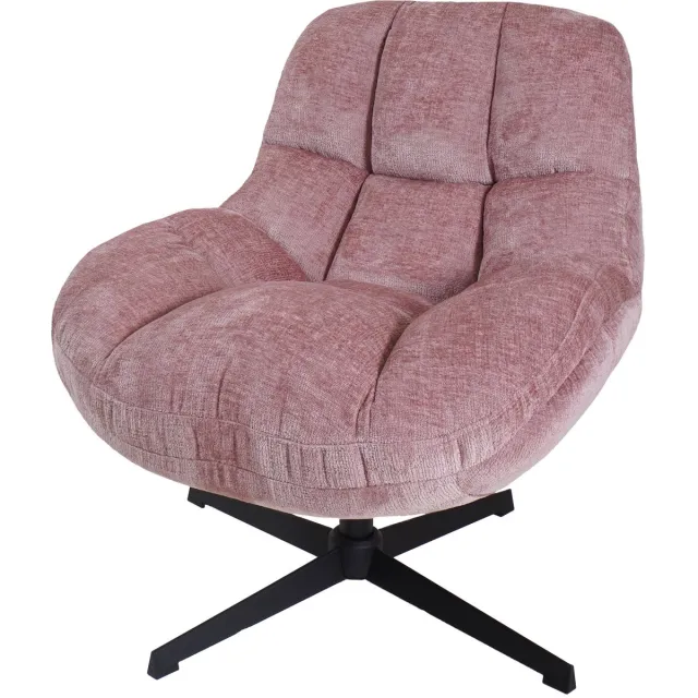 Home67 Fauteuil Charlie Pink - Design Fauteuil in Scandinavische / Hotel Chique Stijl