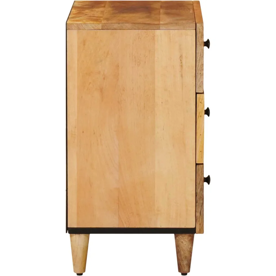 vidaXL Nachtkastje Bruin 50 x 33 x 60 cm Massief Mango Hout, foto 4
