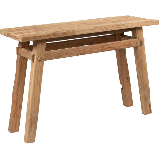Must Living Tuscany wandtafel gerecycled teakhout - 80 × 120 × 40 cm / 4 cm Naturel