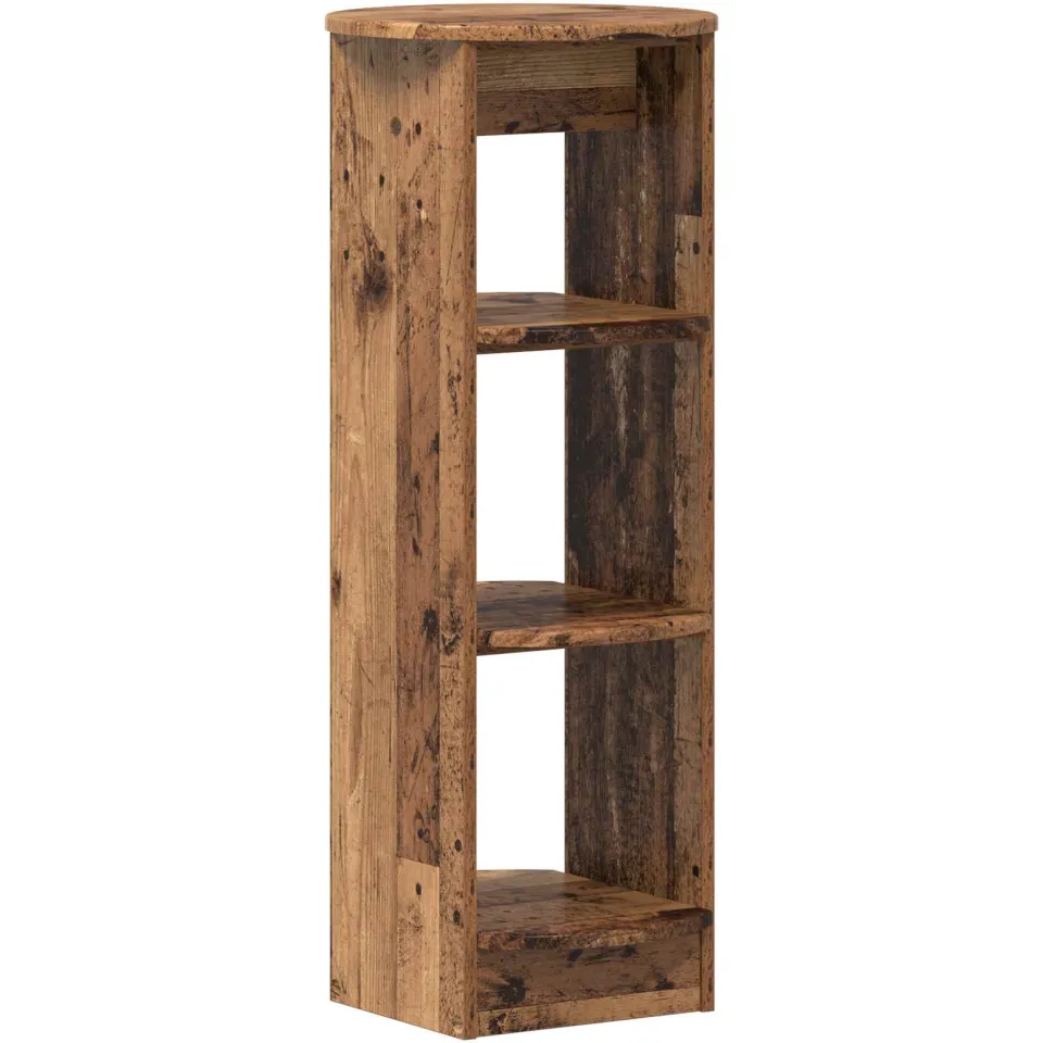vidaXL Bijzetkast Oudhout 40 x 40 x 100 cm Geconstrueerd hout bruin, foto 3