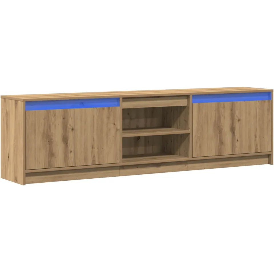 vidaXL TV Eenheden 180 x 34 x 50 cm Bruin Bewerkt hout, foto 3