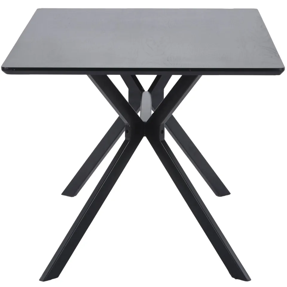 WOOOD Bruno Eettafel - Mdf - Zwart - 160x90, foto 2