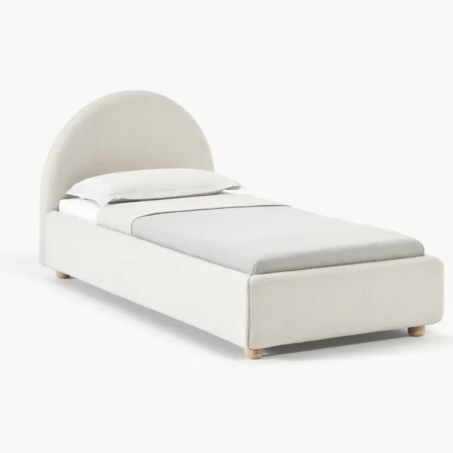 Westwing Collection Teddy eenpersoonsbed Ebba Wit