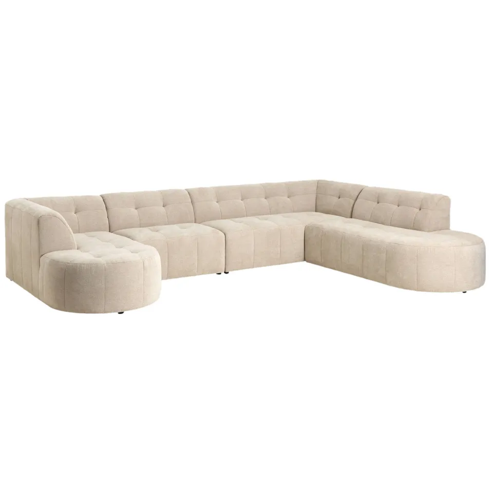NOUS Living hoekbank rechts Aura - beige, foto 4
