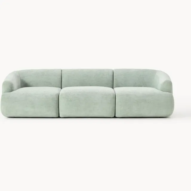 Westwing Collection Modulaire bank Sofia (3-zits) Lichtgroen