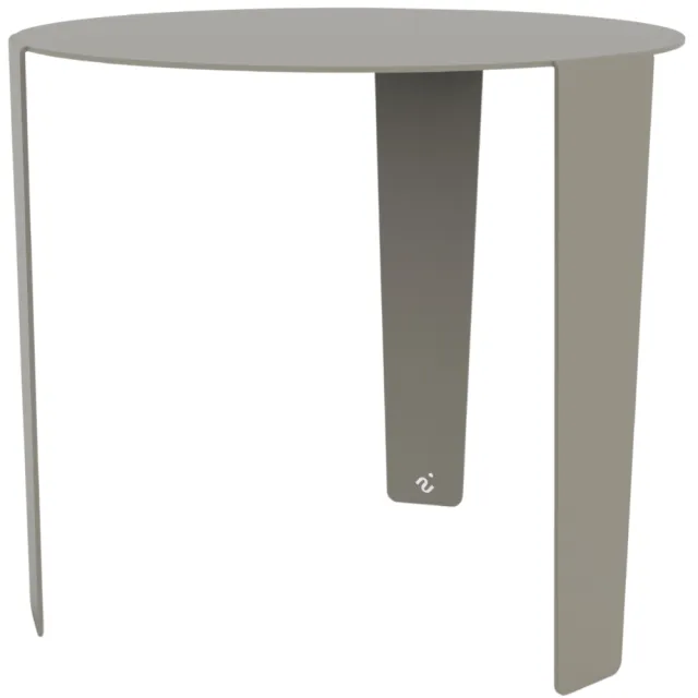 Steelful CASCADO Bijzettafel - Zijde grijs / Groot - Ø50cm x 45cm (Hoogte)