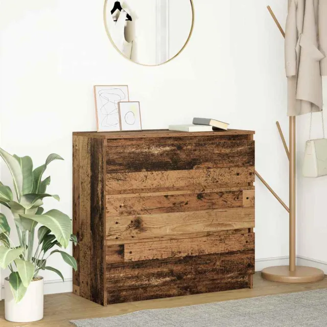 vidaXL Dressoir 80x35x76 cm spaanplaat oud hout bruin, foto 2