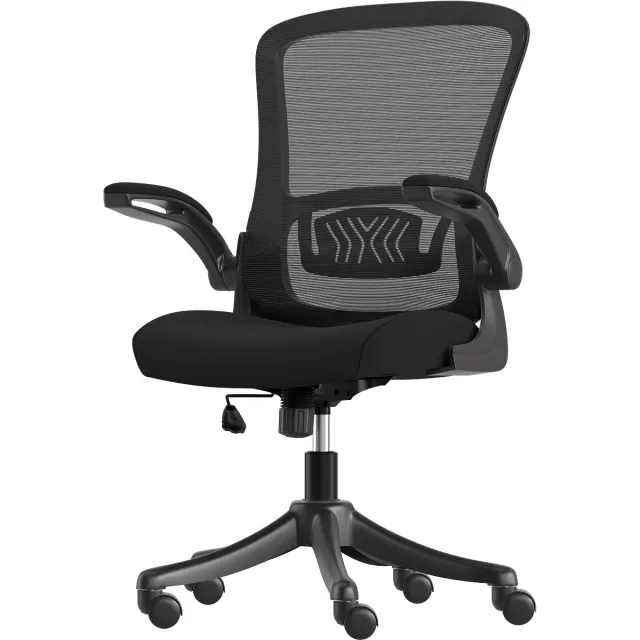 LifeGoods Ergonomische Bureaustoel - NEN1335-gecertificeerd - Gamestoel - Office Chair - Volwassenen - Kantoorstoel - Verstelbaar - Zwart Ronde leuning