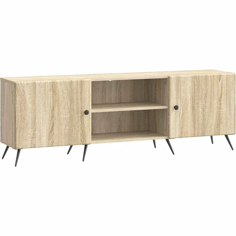 vidaXL TV-kast 150 x 31 x 50 cm Sonoma Eiken Bewerkt hout, foto 3