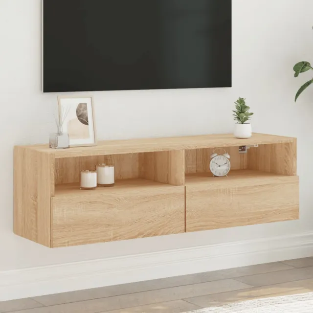vidaXL Tv-wandmeubel 100x30x30 cm bewerkt hout sonoma eikenkleurig Bruin