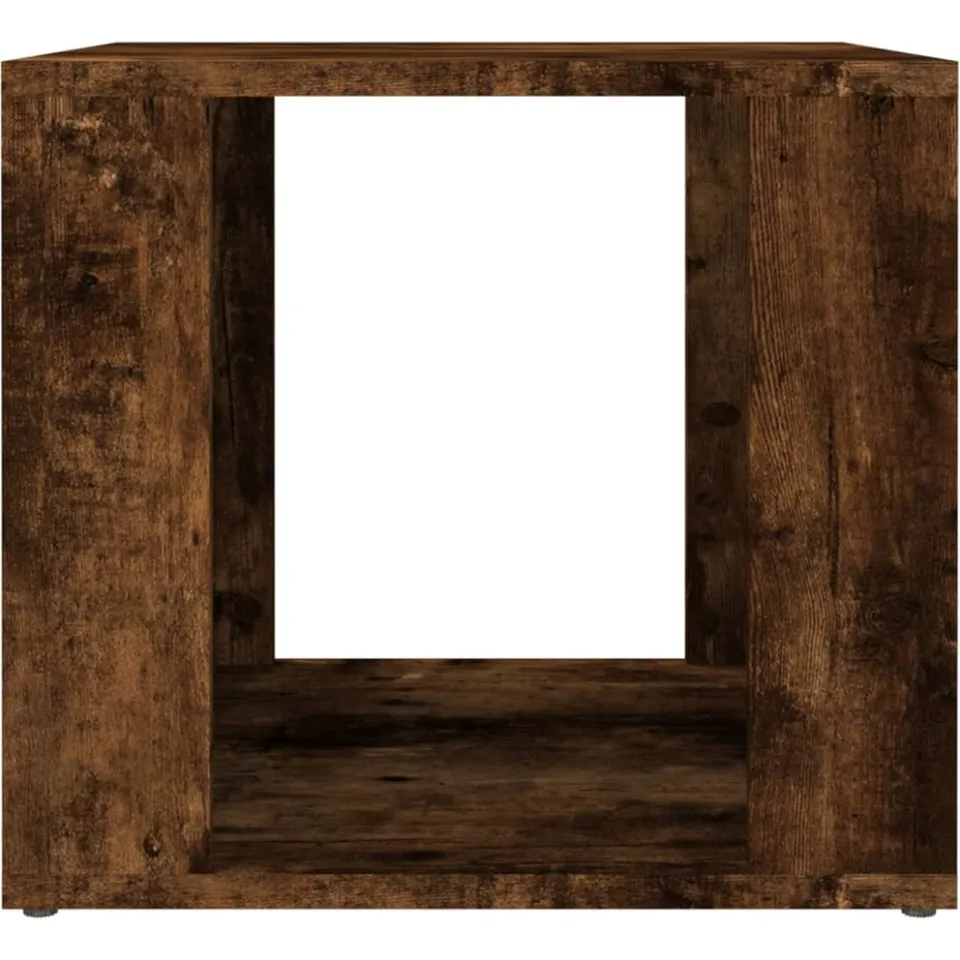 vidaXL Nachtkastje 41x40x36 cm bewerkt hout gerookt eikenkleurig, foto 4