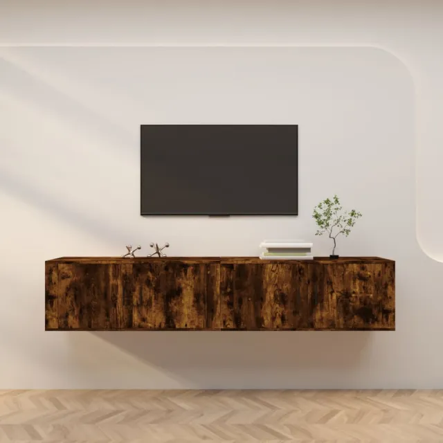 vidaXL Tv-wandmeubels 2 st 100x34,5x40 cm gerookt eikenkleurig, foto 2
