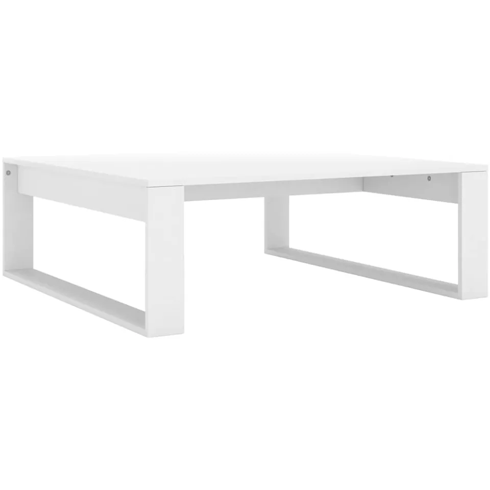 vidaXL Salontafel 100x100x35 cm bewerkt hout wit, foto 3