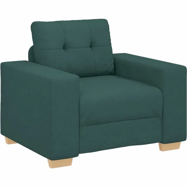 GranMaison Fauteuil - Relaxzetel - Relaxstoel - Relaxfauteuil - Stoel - Met armleuning - Voor één Persoon - Fluweel - Donkergroen
