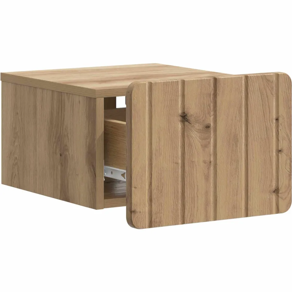 vidaXL Wandbeugel Bedkast Artisanaal eiken 33 x 34,5 x 24 cm, foto 3