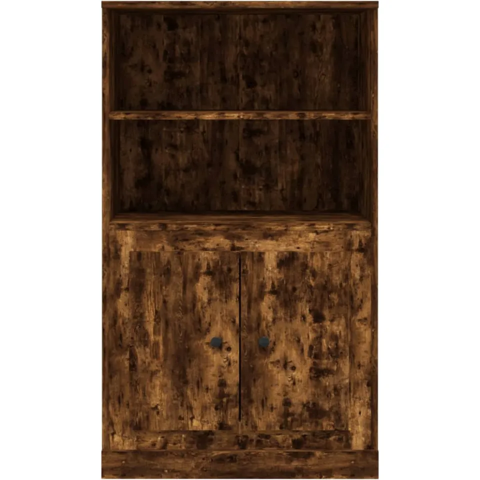 vidaXL Hoge kast 60x35,5x103,5 cm bewerkt hout gerookt eikenkleurig, foto 3