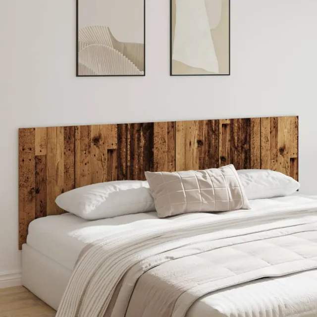 vidaXL Hoofdbord wandmodel 240x1,5x80 cm bewerkt hout oud houtkleurig Bruin