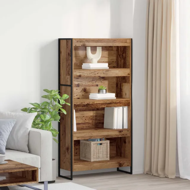 vidaXL Boekenkast 80 x 30 x 155 cm Bewerkt hout Oud Hout bruin, foto 2