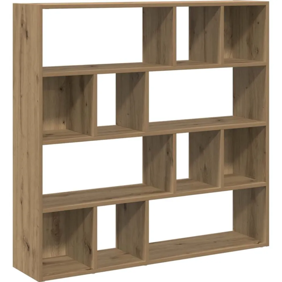 vidaXL Boekenkast/kamerscherm 105x24x102 cm artisanaal eikenkleur, foto 3