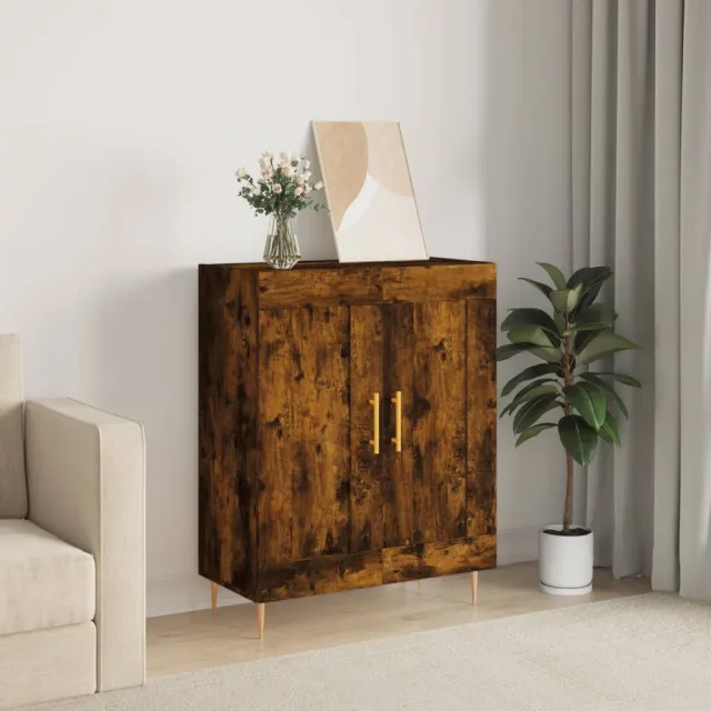 vidaXL Dressoir 69,5x34x90 cm bewerkt hout gerookt eikenkleurig, foto 2