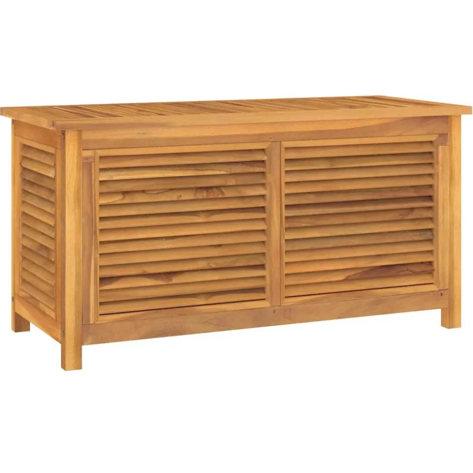 vidaXL Tuinbox met zak 114x50x58 cm massief teakhout bruin, foto 3