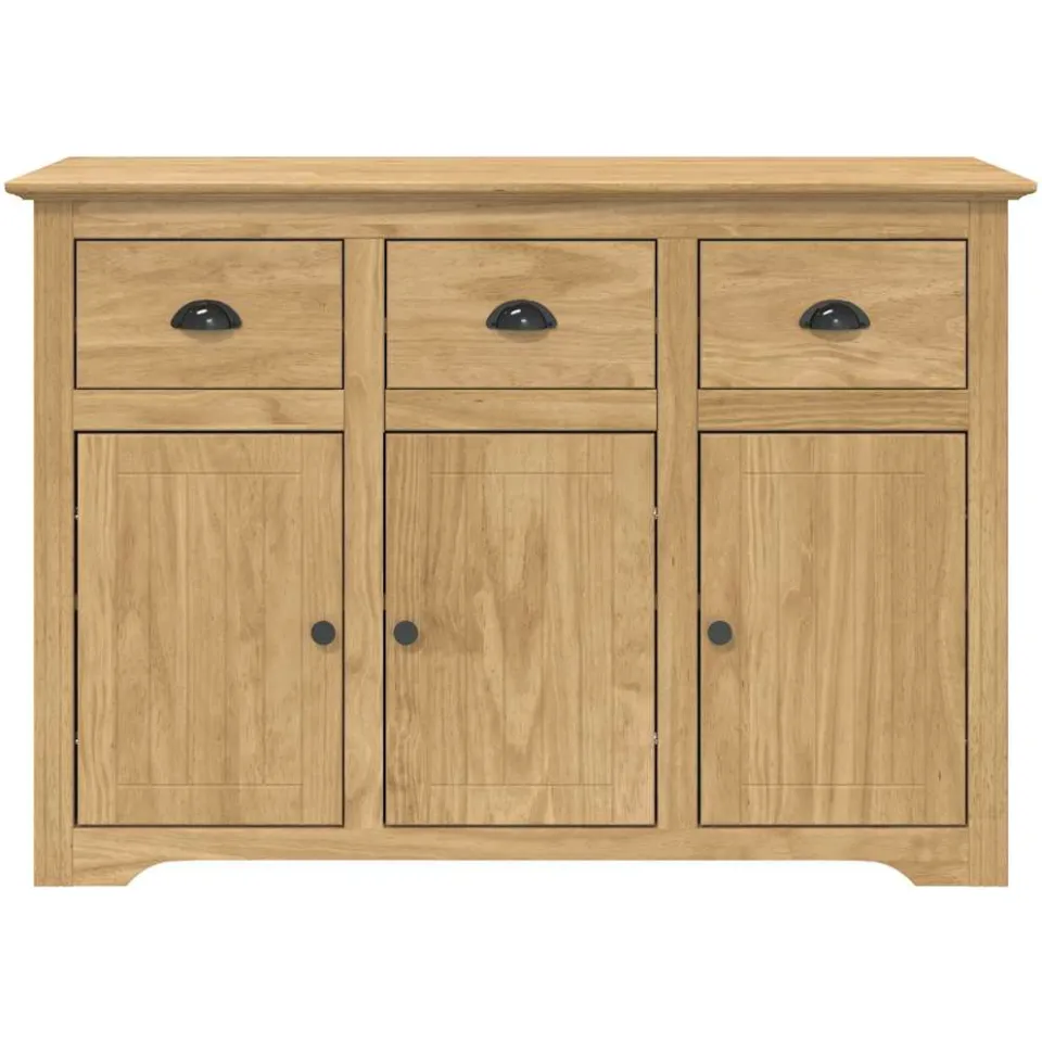 vidaXL Dressoir BODO Honingbruin 115,5 x 44 x 80 cm Bewerkt hout bruin, foto 4