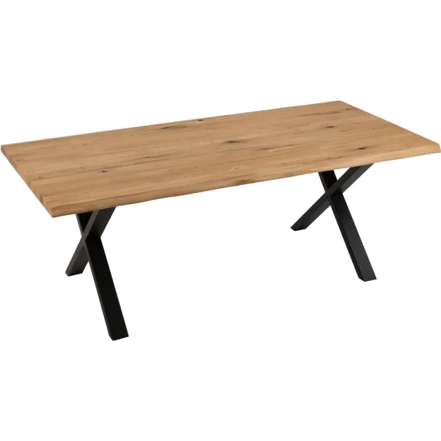 J-Line tafel Poten Kruis - staal - zwart