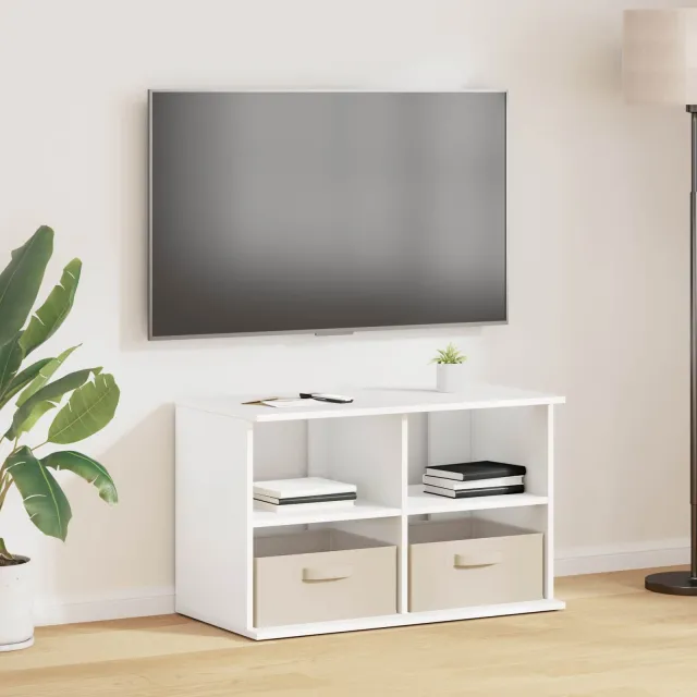 vidaXL TV-standaard met lade Wit 79 x 40 x 48 cm