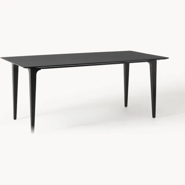 Westwing Collection Eettafel Archie van mangohout, in verschillende formaten Zwart