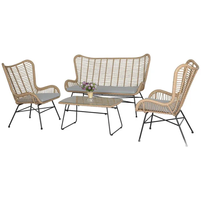 Oosterik Home Loungeset Mondovi Ceva Creme wit
