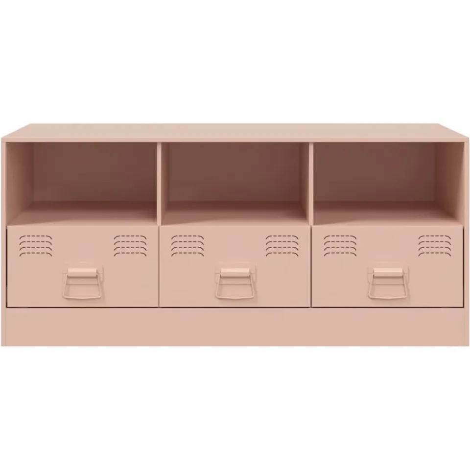 vidaXL Tv-meubel 99x39x44 cm staal roze, foto 4