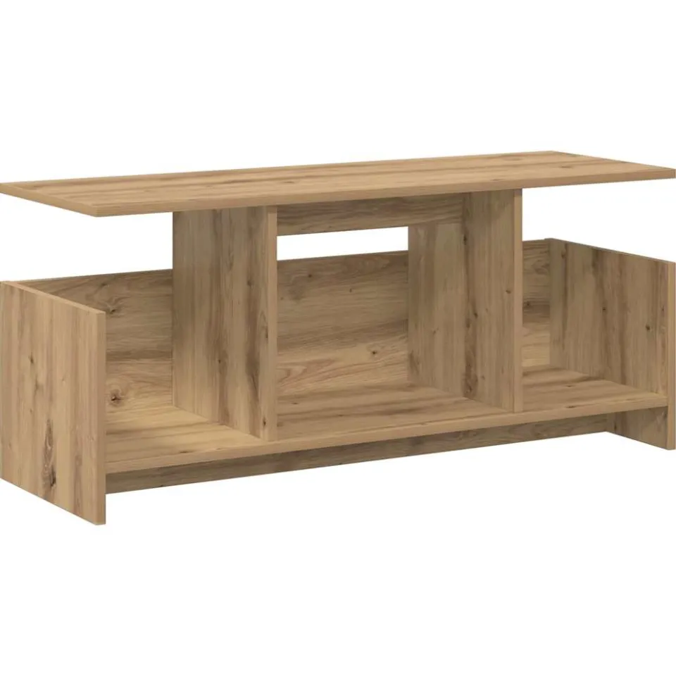 vidaXL TV-standaard 102 x 35 x 45 cm Artisan Eiken Bewerkt hout, foto 3