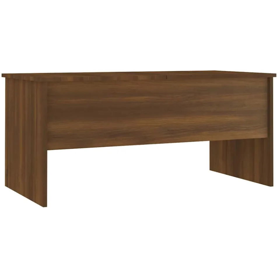 vidaXL Salontafel 102x50,5x46,5 cm bewerkt hout bruin eikenkleur, foto 4