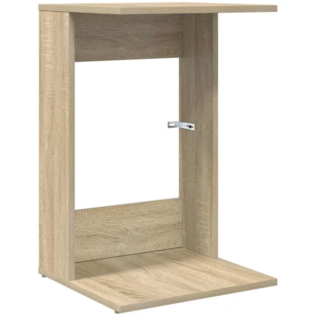 vidaXL Bijzettafel - Sonoma - Eik - 40 - x - 38 - x - 62,5 - cm - Bewerkt - hout Sonoma eiken