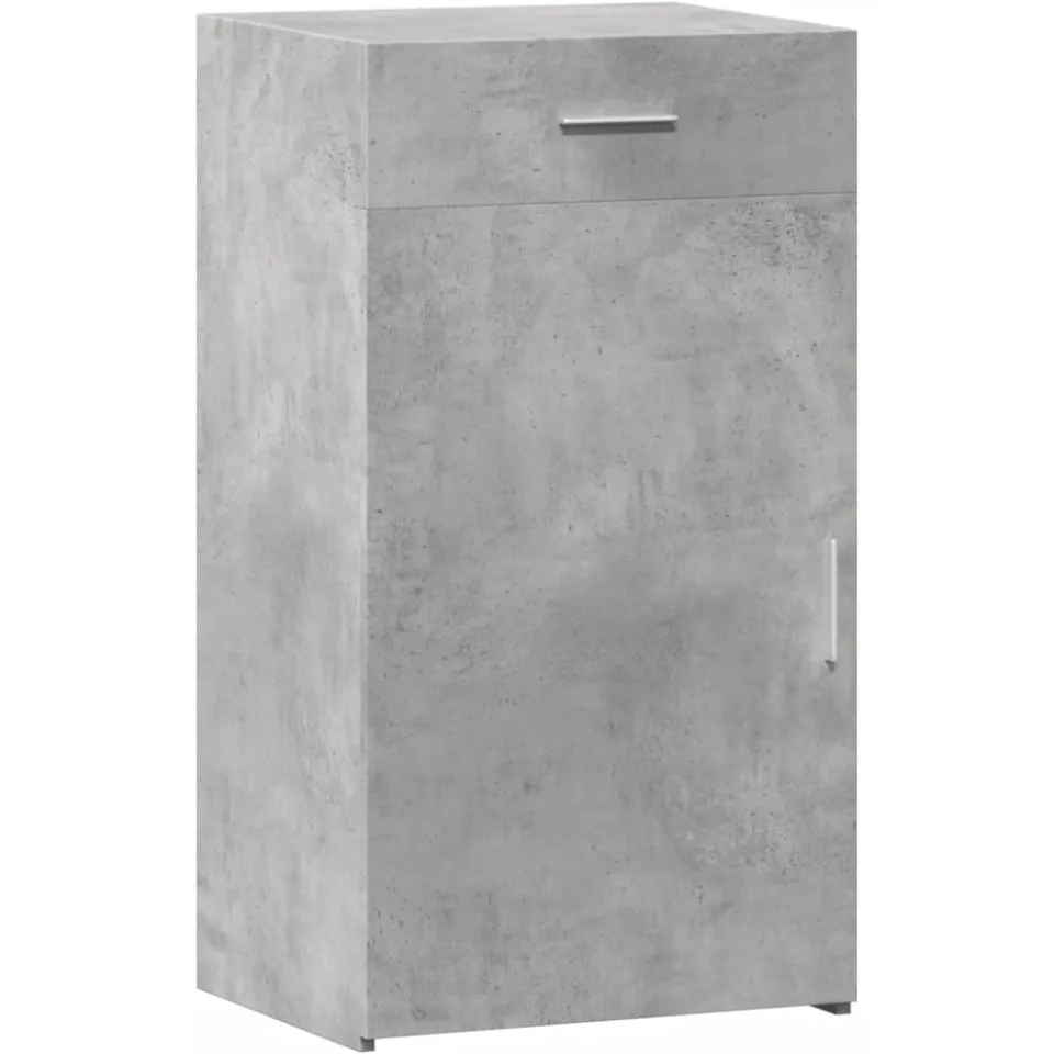 vidaXL Dressoir 50x42,5x93 cm bewerkt hout betongrijs grijs, foto 3