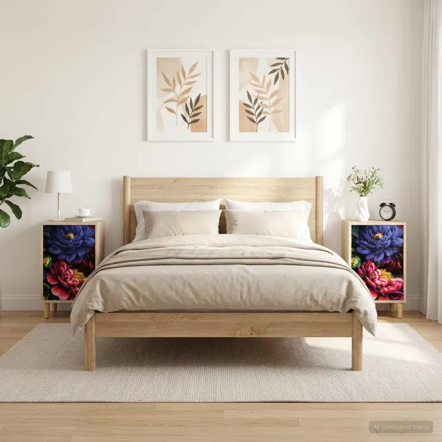 vidaXL Nachtkastje KIEL 2 st Sonoma Eiken 36 x 33 x 60 cm Bewerkt hout, foto 2
