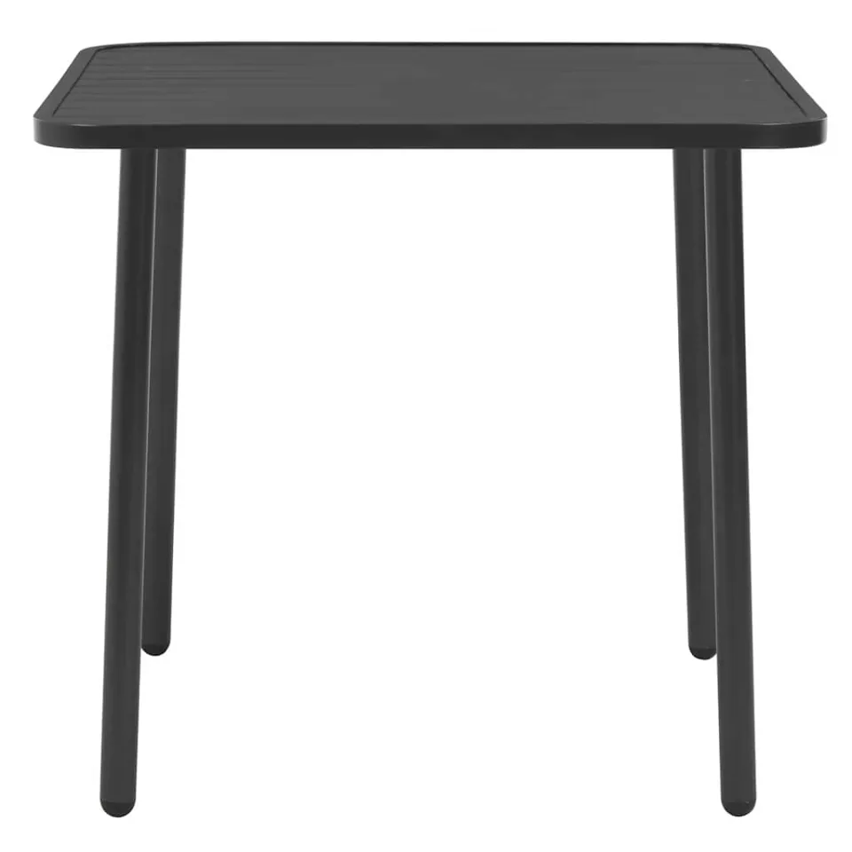 vidaXL 3-delige Bistroset staal donkergrijs grijs, foto 3