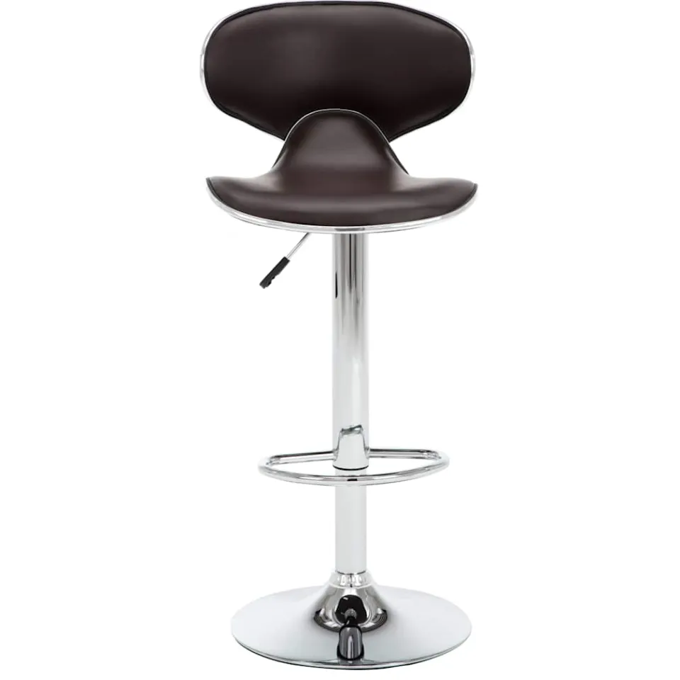 vidaXL Barstoelen 2 st kunstleer bruin, foto 4