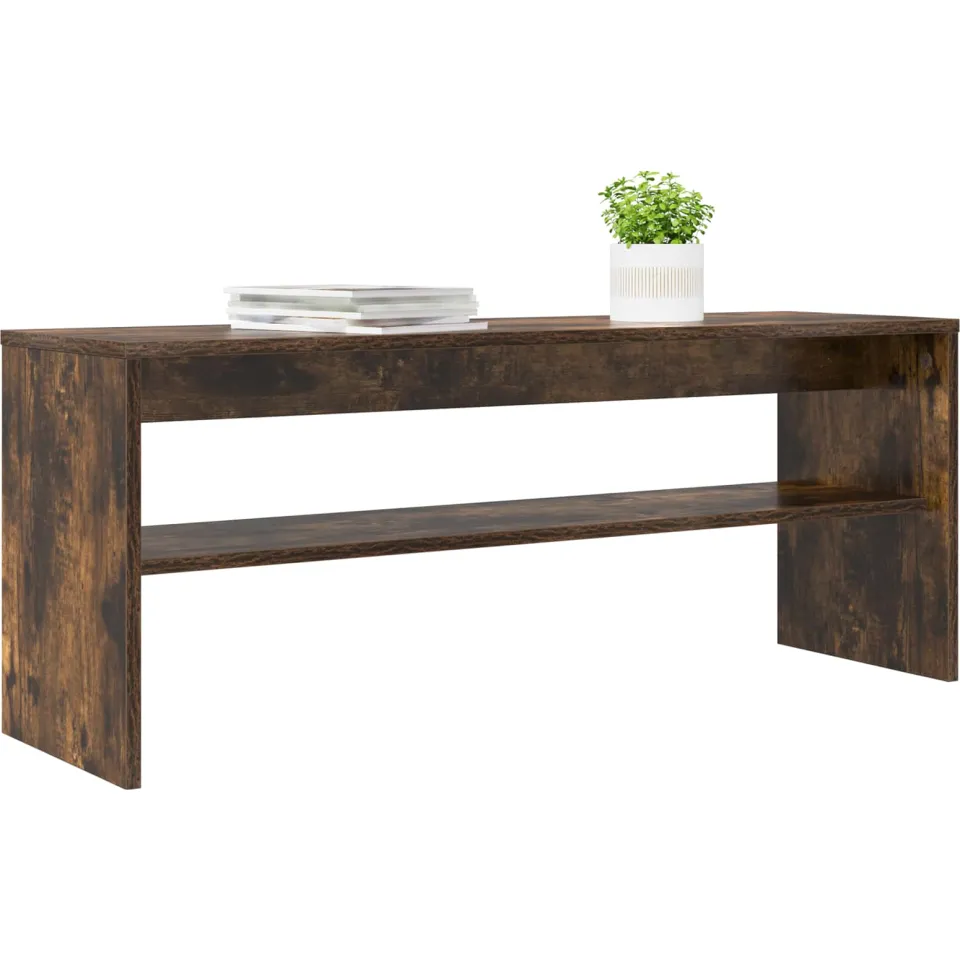vidaXL TV-kast 100 x 30 x 40 cm Gerookt eiken Bewerkt hout Bruin