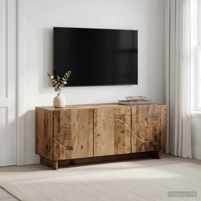 vidaXL tv-meubel 90 x 34,5 x 40 cm Oud hout Bewerkt hout Bruin