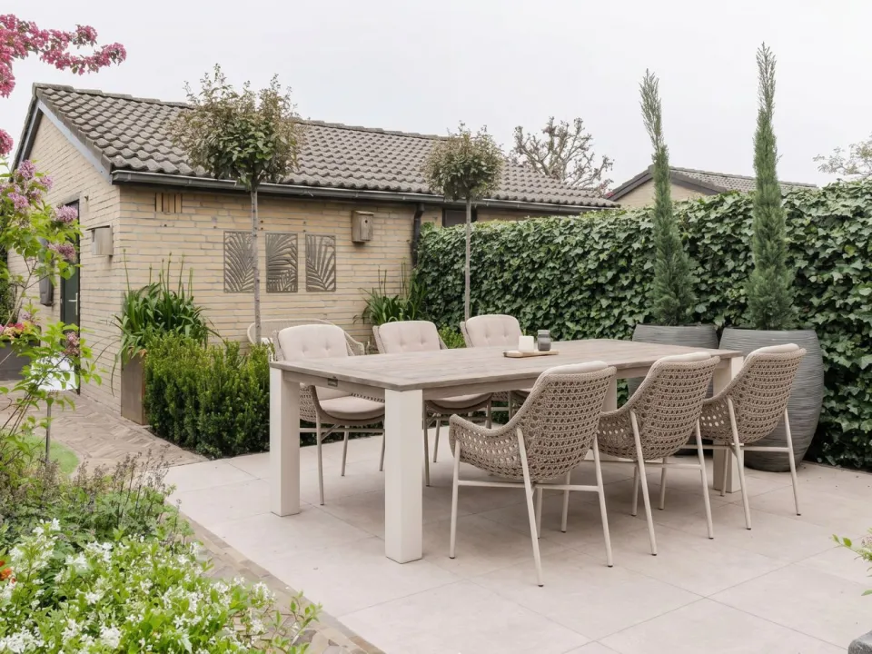 Manifesto Furniture Manifesto Novara/ROUGH-X 240cm dining tuinset 7-delig bruin, foto 4