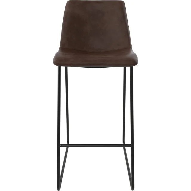Dorel Home Bowden-Barkruk - Bruin Kunstleer